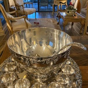 Silver Plate Punch Bowl